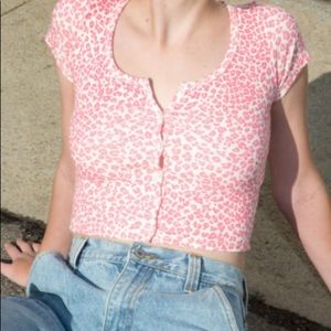 Rare brandy cheetah print top